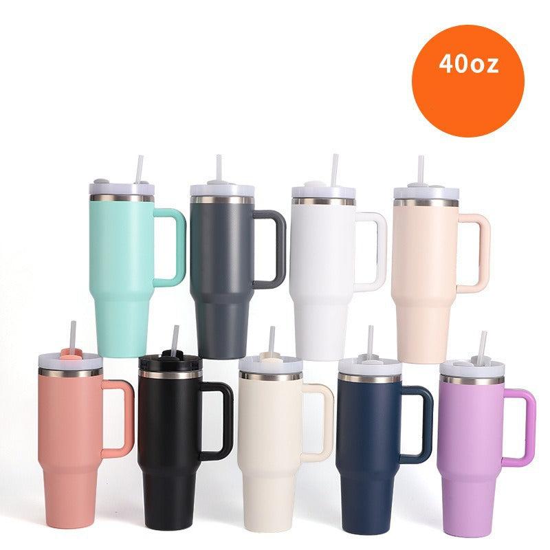 Hot and Cold Tumbler with Straw