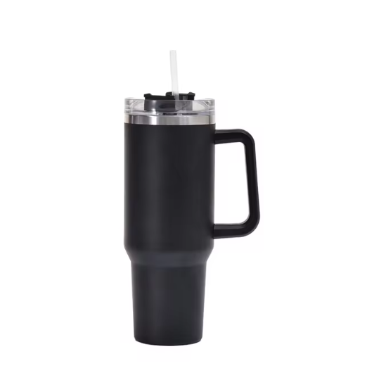 Hot and Cold Tumbler with Straw